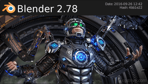 blender 2.78 splash screen