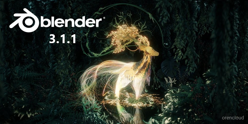 blender 3.1.1 splash header